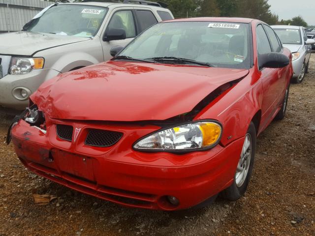 1G2NF52E74C218293 - 2004 PONTIAC GRAND AM S წითელი ფოტო 2