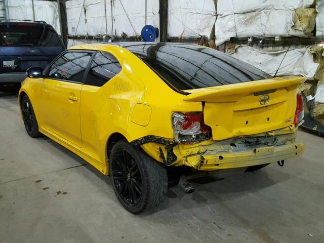 JTKJF5C77C3024025 - 2012 TOYOTA SCION TC YELLOW photo 3