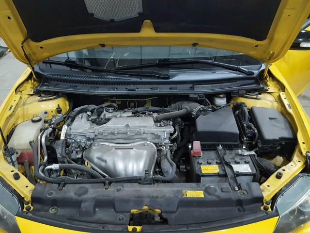 JTKJF5C77C3024025 - 2012 TOYOTA SCION TC YELLOW photo 7