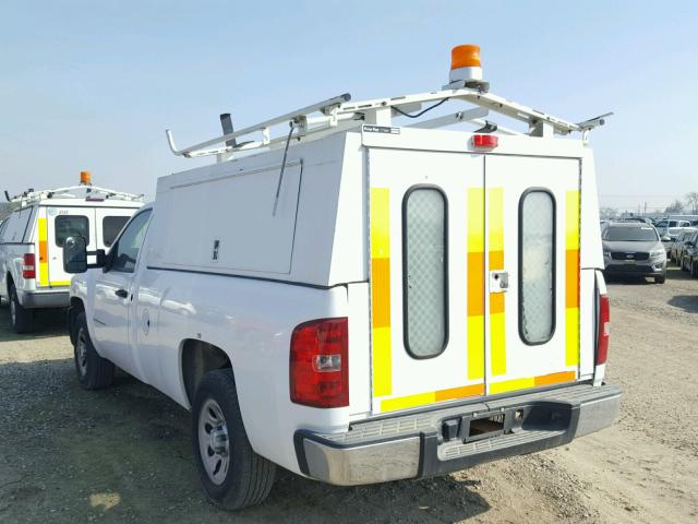 1GCEC14X88Z145871 - 2008 CHEVROLET SILVERADO WHITE photo 3