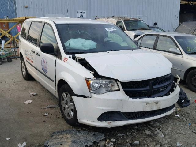 2C4RDGAG0CR359875 - 2012 DODGE RAM VAN WHITE photo 1