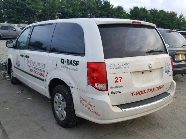 2C4RDGAG0CR359875 - 2012 DODGE RAM VAN WHITE photo 3