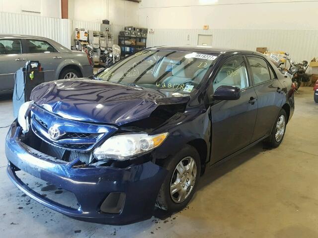 2T1BU4EEXBC628178 - 2011 TOYOTA COROLLA BA BLUE photo 2