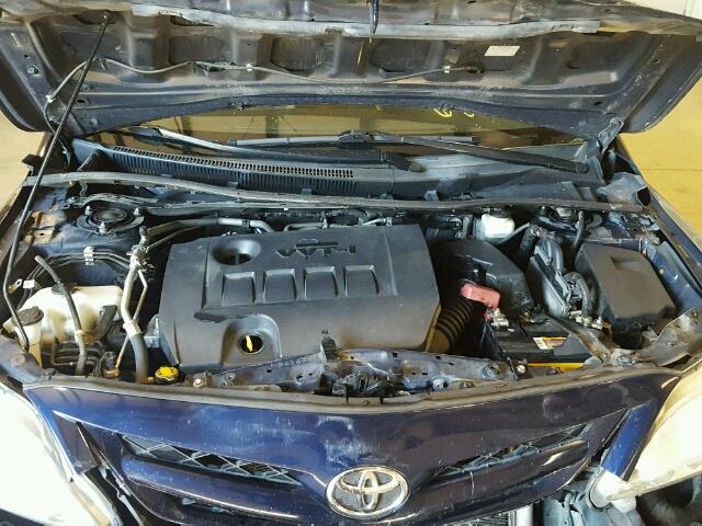 2T1BU4EEXBC628178 - 2011 TOYOTA COROLLA BA BLUE photo 7