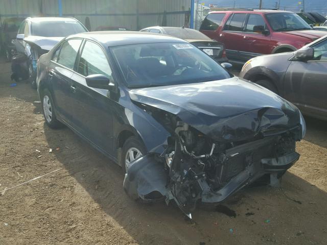 3VW2K7AJ1EM398677 - 2014 VOLKSWAGEN JETTA BASE BLACK photo 1