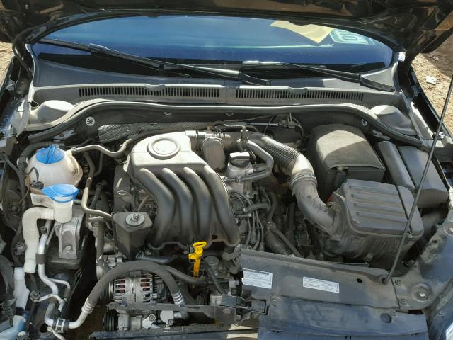 3VW2K7AJ1EM398677 - 2014 VOLKSWAGEN JETTA BASE BLACK photo 7