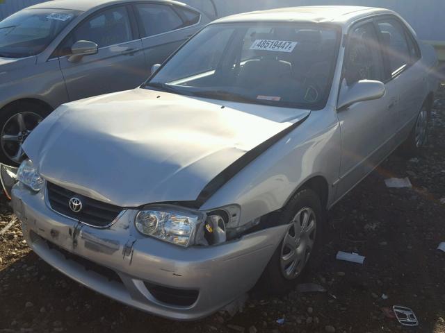 1NXBR12E62Z603958 - 2002 TOYOTA COROLLA CE SILVER photo 2