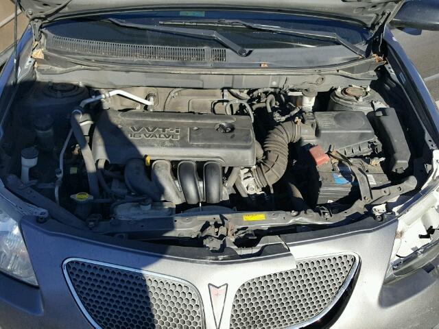 5Y2SL658X8Z402701 - 2008 PONTIAC VIBE GRAY photo 7