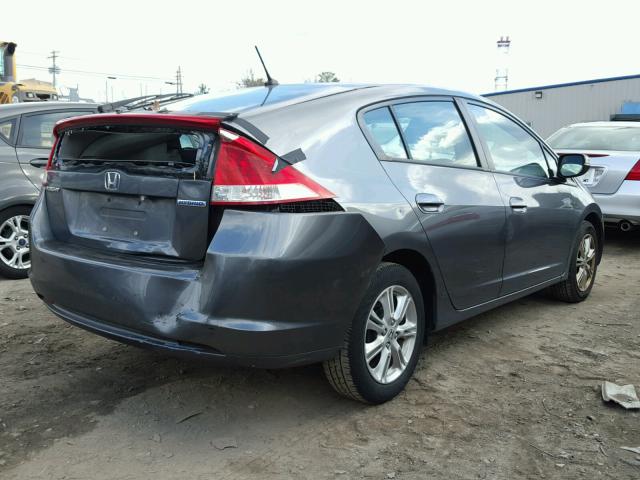 JHMZE2H7XAS028110 - 2010 HONDA INSIGHT EX GRAY photo 4