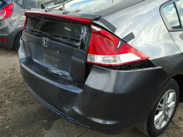 JHMZE2H7XAS028110 - 2010 HONDA INSIGHT EX GRAY photo 9