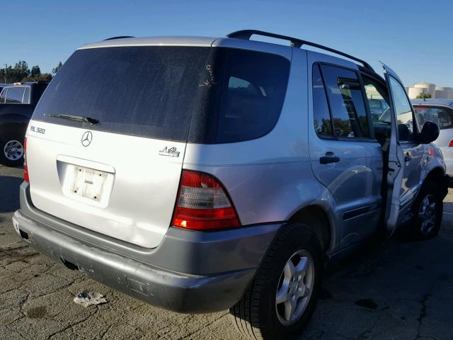 4JGAB54E7XA054834 - 1999 MERCEDES-BENZ ML 320 SILVER photo 4