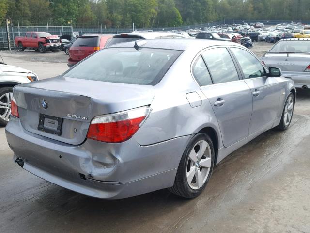 WBANF73547CU23464 - 2007 BMW 530 XI SILVER photo 4