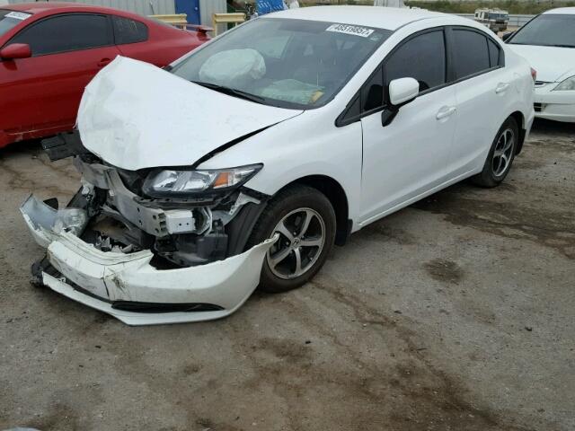 19XFB2F78FE109715 - 2015 HONDA CIVIC SE WHITE photo 2