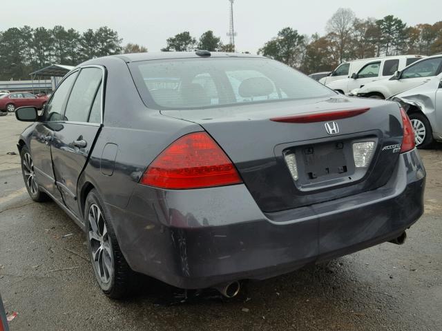 1HGCM66507A014753 - 2007 HONDA ACCORD EX GRAY photo 3