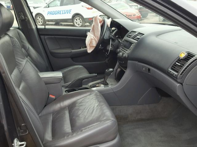 1HGCM66507A014753 - 2007 HONDA ACCORD EX GRAY photo 5