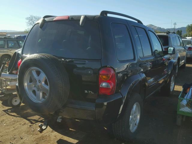 1J8GL58K32W283852 - 2002 JEEP LIBERTY LI BLACK photo 4