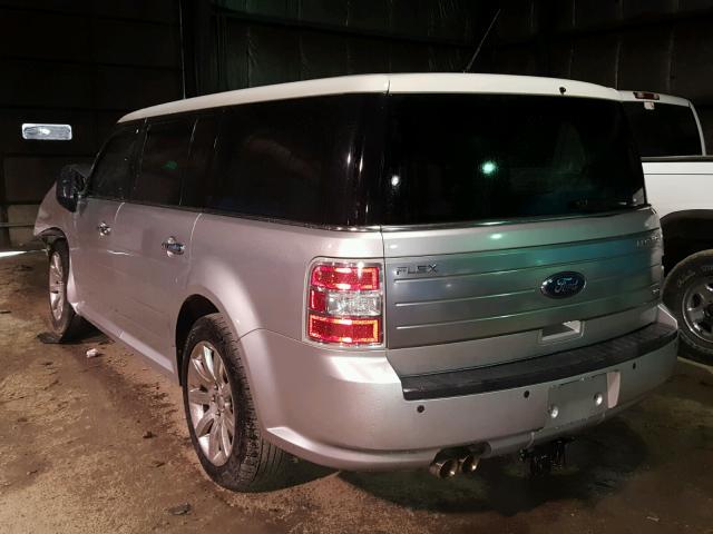 2FMHK6DC9ABA09697 - 2010 FORD FLEX LIMIT SILVER photo 3