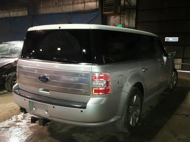 2FMHK6DC9ABA09697 - 2010 FORD FLEX LIMIT SILVER photo 4