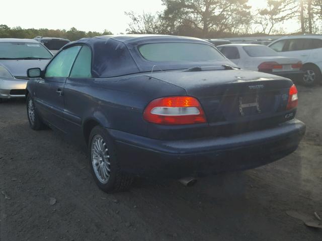 YV1NC63D64J060387 - 2004 VOLVO C70 LPT BLUE photo 3