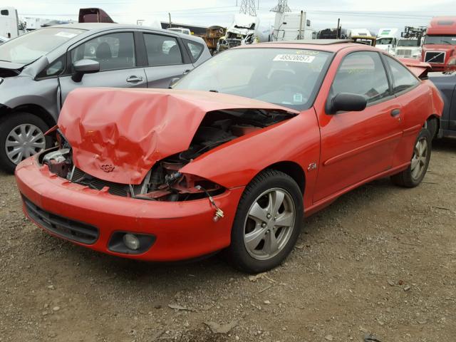 1G1JF12T417370773 - 2001 CHEVROLET CAVALIER Z RED photo 2