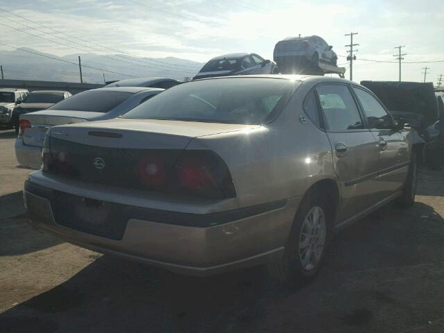 2G1WF52E559339535 - 2005 CHEVROLET IMPALA TAN photo 4