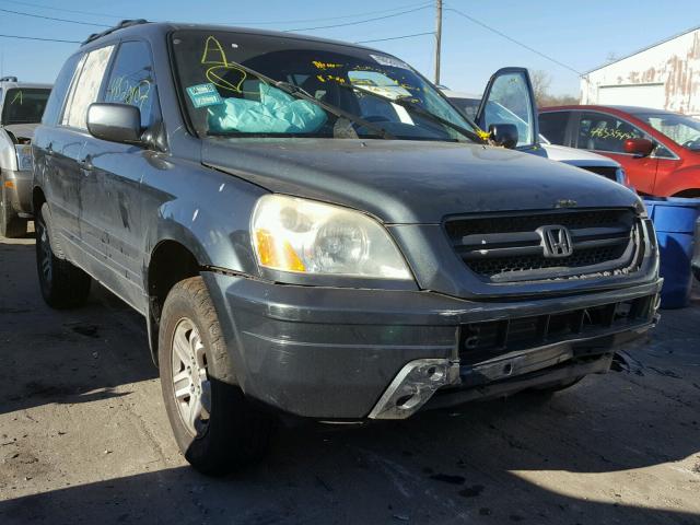 2HKYF18683H564972 - 2003 HONDA PILOT EXL BLUE photo 1