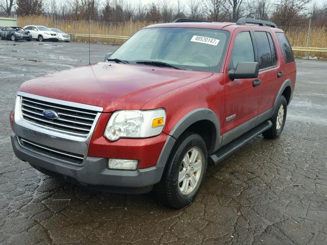 1FMEU63E46UB13029 - 2006 FORD EXPLORER X RED photo 2