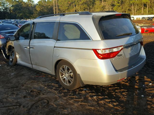 5FNRL5H48DB059632 - 2013 HONDA ODYSSEY EX SILVER photo 3