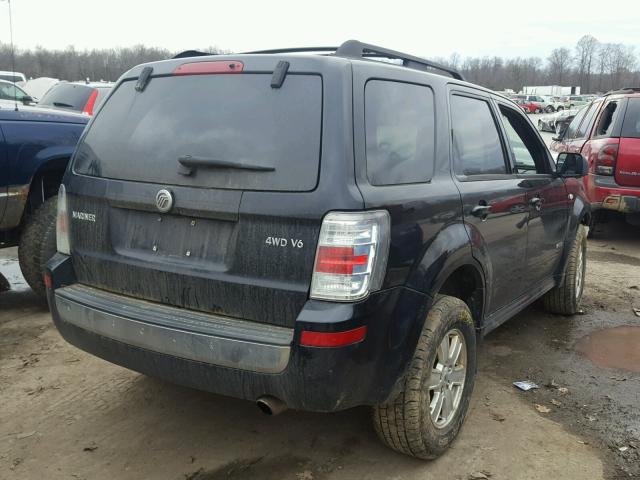 4M2CU91148KJ28099 - 2008 MERCURY MARINER BLACK photo 4