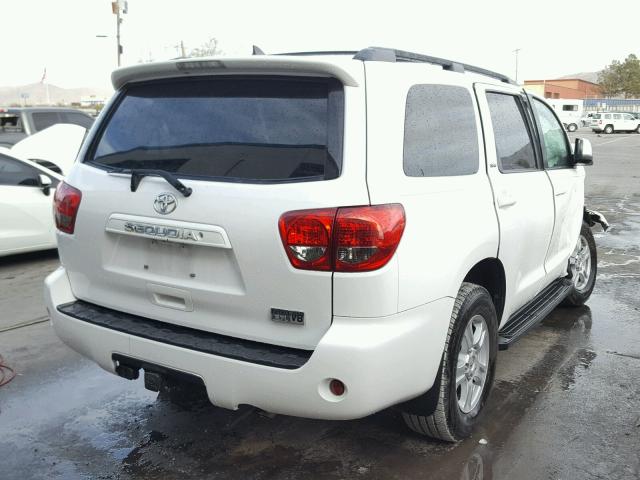 5TDZY5G12DS048498 - 2013 TOYOTA SEQUOIA SR WHITE photo 4