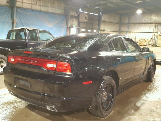 2C3CDXAT8DH721885 - 2013 DODGE CHARGER PO BLACK photo 4