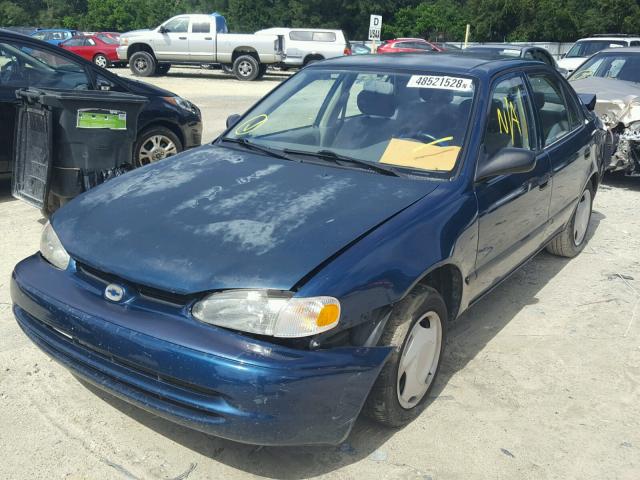 1Y1SK5289YZ427652 - 2000 CHEVROLET GEO PRIZM BLUE photo 2