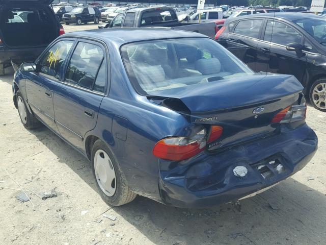 1Y1SK5289YZ427652 - 2000 CHEVROLET GEO PRIZM 蓝色 照片 3