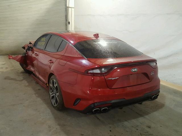 KNAE55LC2J6016383 - 2018 KIA STINGER GT RED photo 3