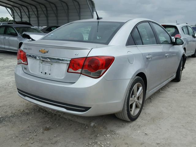 1G1PE5SB1D7172278 - 2013 CHEVROLET CRUZE LT SILVER photo 4