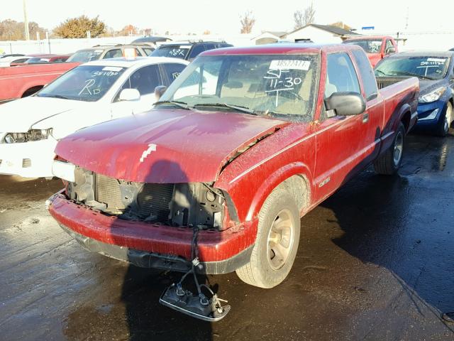 1GCCS19W328254018 - 2002 CHEVROLET S TRUCK S1 RED photo 2