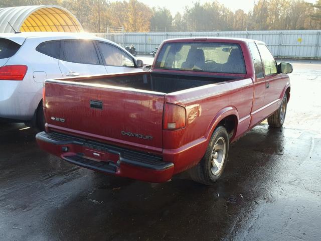 1GCCS19W328254018 - 2002 CHEVROLET S TRUCK S1 RED photo 4