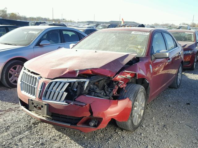 3LNHL2GC6BR766044 - 2011 LINCOLN MKZ RED photo 2