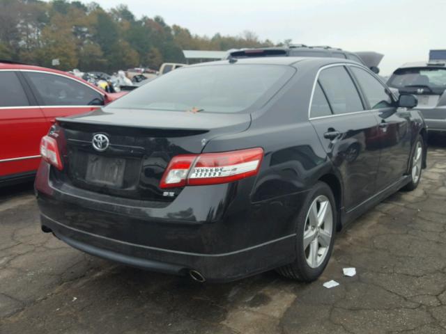 4T1BF3EK2BU754463 - 2011 TOYOTA CAMRY BASE BLACK photo 4