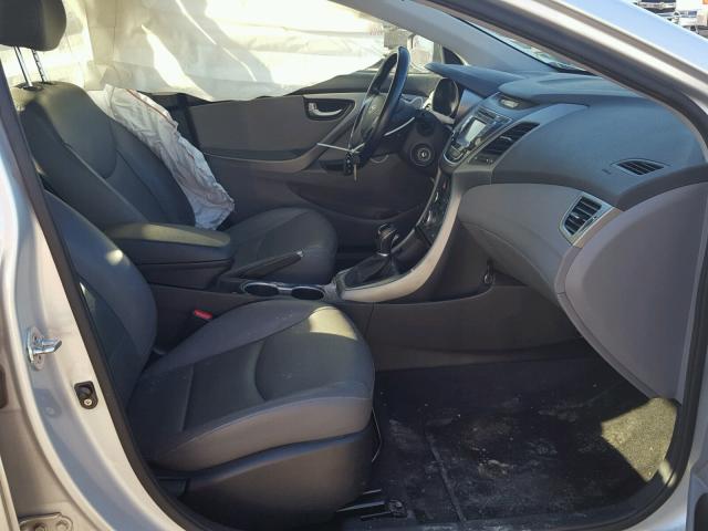 KMHDH4AE0EU138466 - 2014 HYUNDAI ELANTRA SE SILVER photo 5