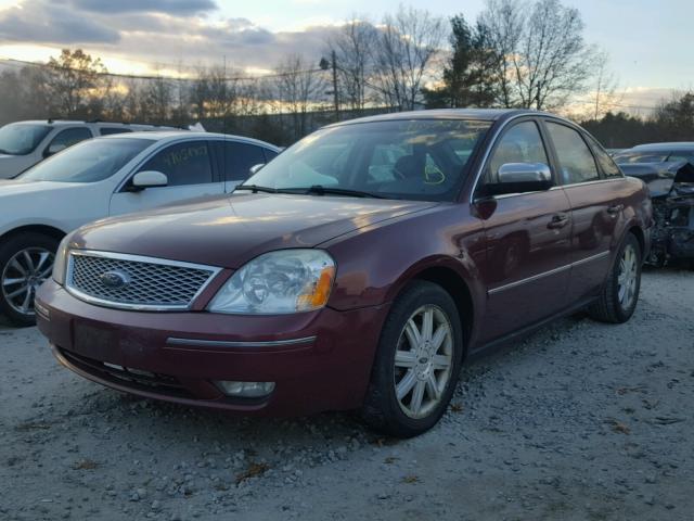 1FAFP25126G146375 - 2006 FORD FIVE HUNDR MAROON photo 2