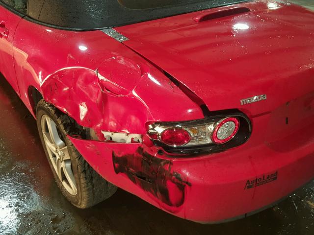 JM1NC25FX60105756 - 2006 MAZDA MX-5 MIATA RED photo 9