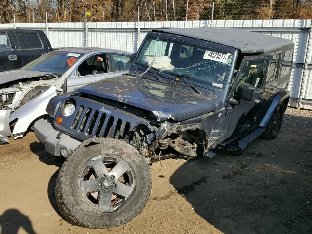 1J4GA59197L174561 - 2007 JEEP WRANGLER S BLUE photo 2