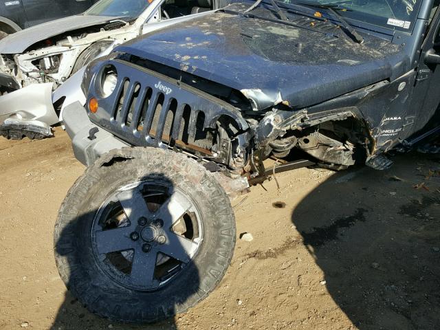 1J4GA59197L174561 - 2007 JEEP WRANGLER S BLUE photo 9