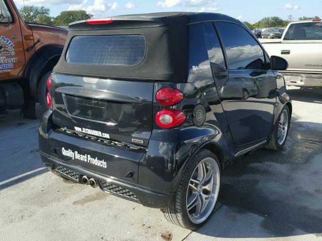 WMEEK31X09K294712 - 2009 SMART FORTWO PAS BLACK photo 4