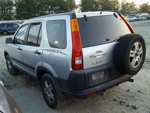 JHLRD78832C000531 - 2002 HONDA CR-V EX SILVER photo 3