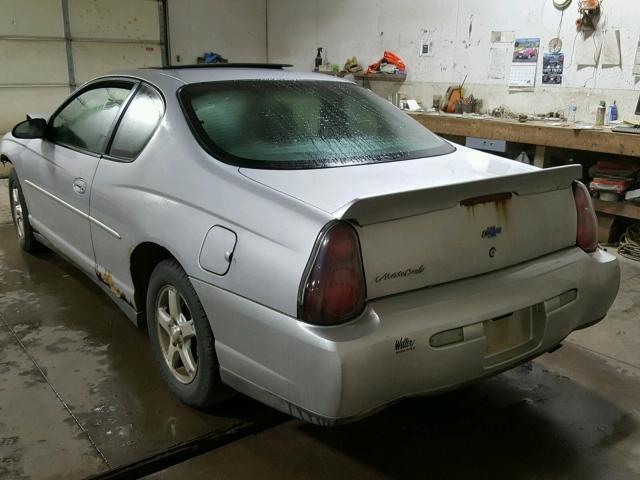 2G1WW12E539200656 - 2003 CHEVROLET MONTE CARL 银色 照片 3