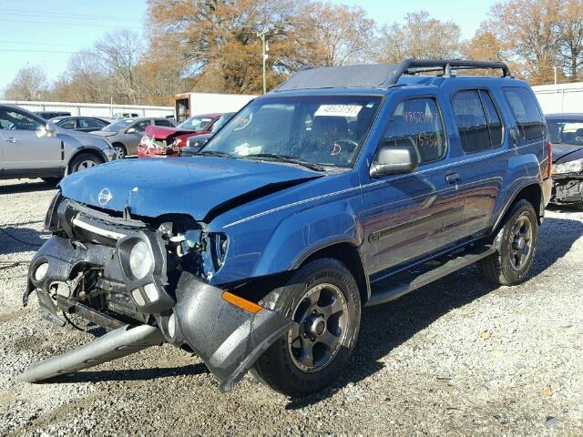 5N1MD28Y52C520851 - 2002 NISSAN XTERRA SE BLUE photo 2