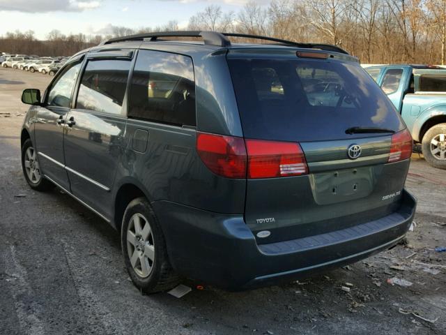 5TDZA22C94S173946 - 2004 TOYOTA SIENNA XLE GREEN photo 3