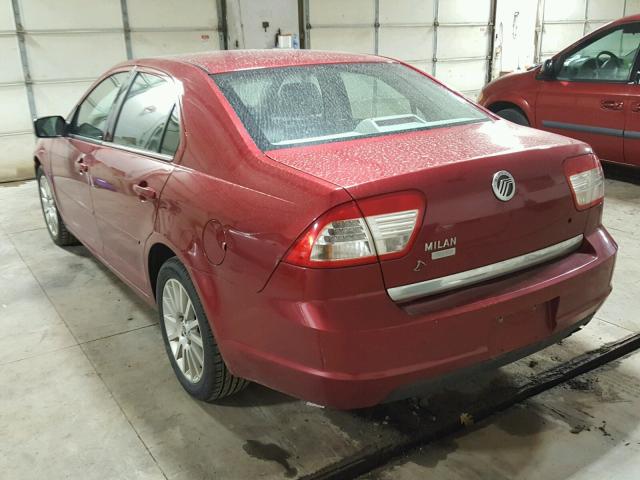 3MEFM08Z56R645591 - 2006 MERCURY MILAN PREM MAROON photo 3